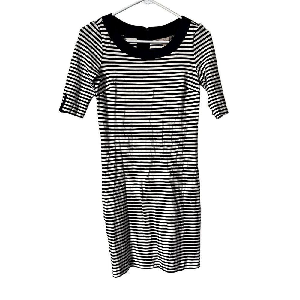 Banana Republic blue and white striped sailor dress casual midi dress rayon
